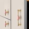 A34R Fashion  Cabinet Handle Golden Kitchen Cupboard Door Handle European Style White Furniture Handle'