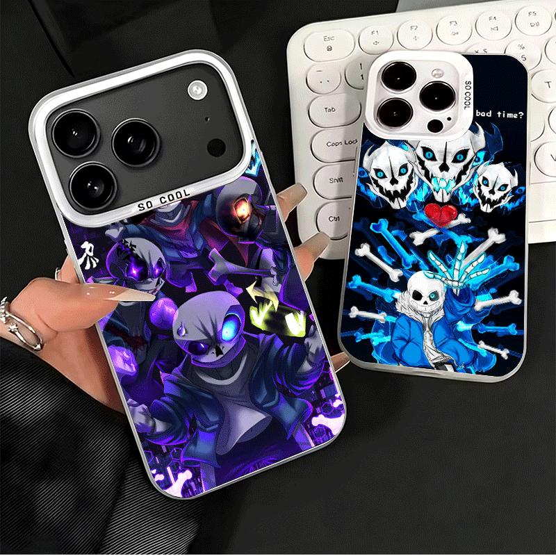 U-Undertale S-Sans Soft Phone Case for iPhone 15 16 17 Pro Max 17Air 16E 14 Plus 13 12 Mini Shockproof Cover Back Shell