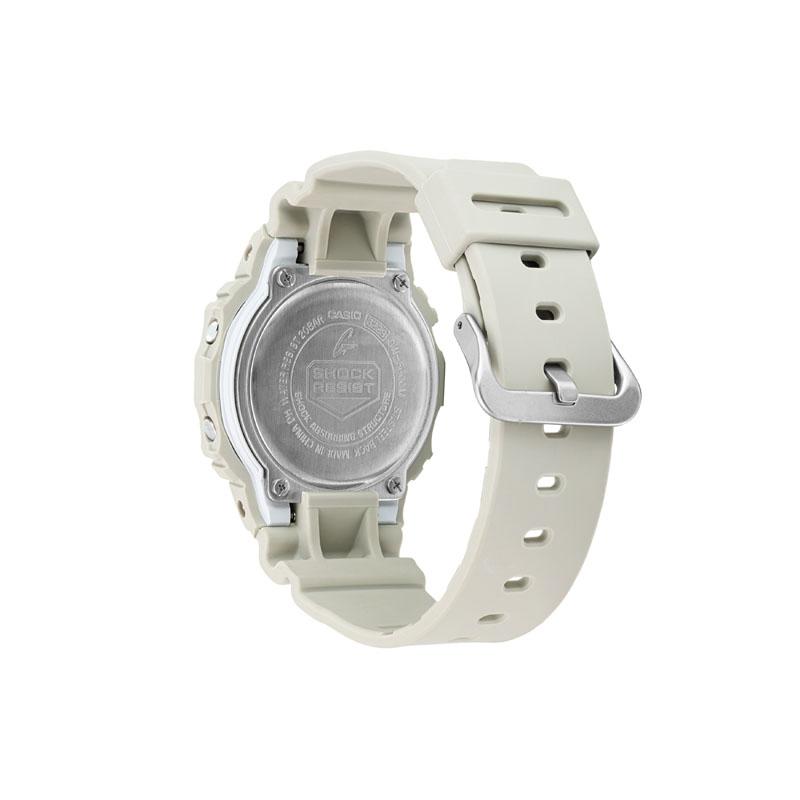 Casio G Shock Square Universal 200m Wasserdicht Quarzwerk Harzarmband Japanische und Koreanische Uhr Unisex Weißes Zifferblatt DW-5600M-8ER