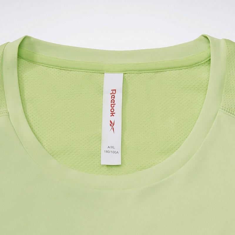 Reebok Logo Print Sports Casual Fitness Running Training Knit Crew Neck Sleeveless Vest Men tops Lime-Green 24SRM419MG01