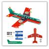 1 Set Flashing Led Pcb Diy Electronic Kit Small Airplane Cd4017 Flow Lamp Welding Practice Electronic Science Assembly Kit