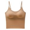 Women Sexy U Neck Backless Fixed Cup Camisole Top For Inner And Outer Wear