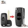Dandkey For Mazda 2 3 6 626 323 Maz24 Key Replacement Modified Folding Flip Car Key Shell Cover Case 2 Buttons Fob Uncut Blade
