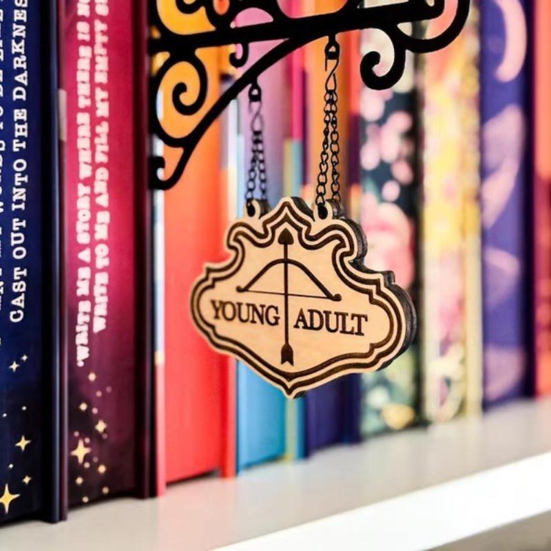 Book Decor, Literary Hangable Sign Readers, Creative Reading Accessories for Enthusiasts, Wall Art Decoration, Home Display