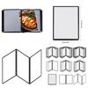 PVC Transparent Menu Cover Protective Cover Restaurant Menu Paper Holder Cover for Bar Cafe Milk Coffee Shop X3UC