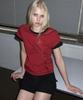 Lense Stitch Pocket Layered T-Shirt Red