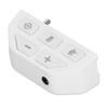 For Xbox One Controller Sound Enhancer Stereo Headphone Adapter with 4 EQ Sound Modes and Detection Mode White