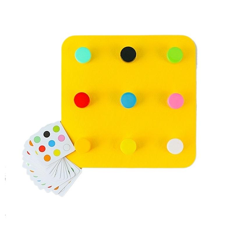 1Set Felt Color Matching Toy - Develops Problem Solving Skills and Hand-eye Coordination - Soft and Durable for Toddler Learning