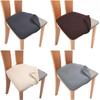 Luxurious Stretch Dining Chair Seat Covers Soft Removable Elastic Slipcovers Protector