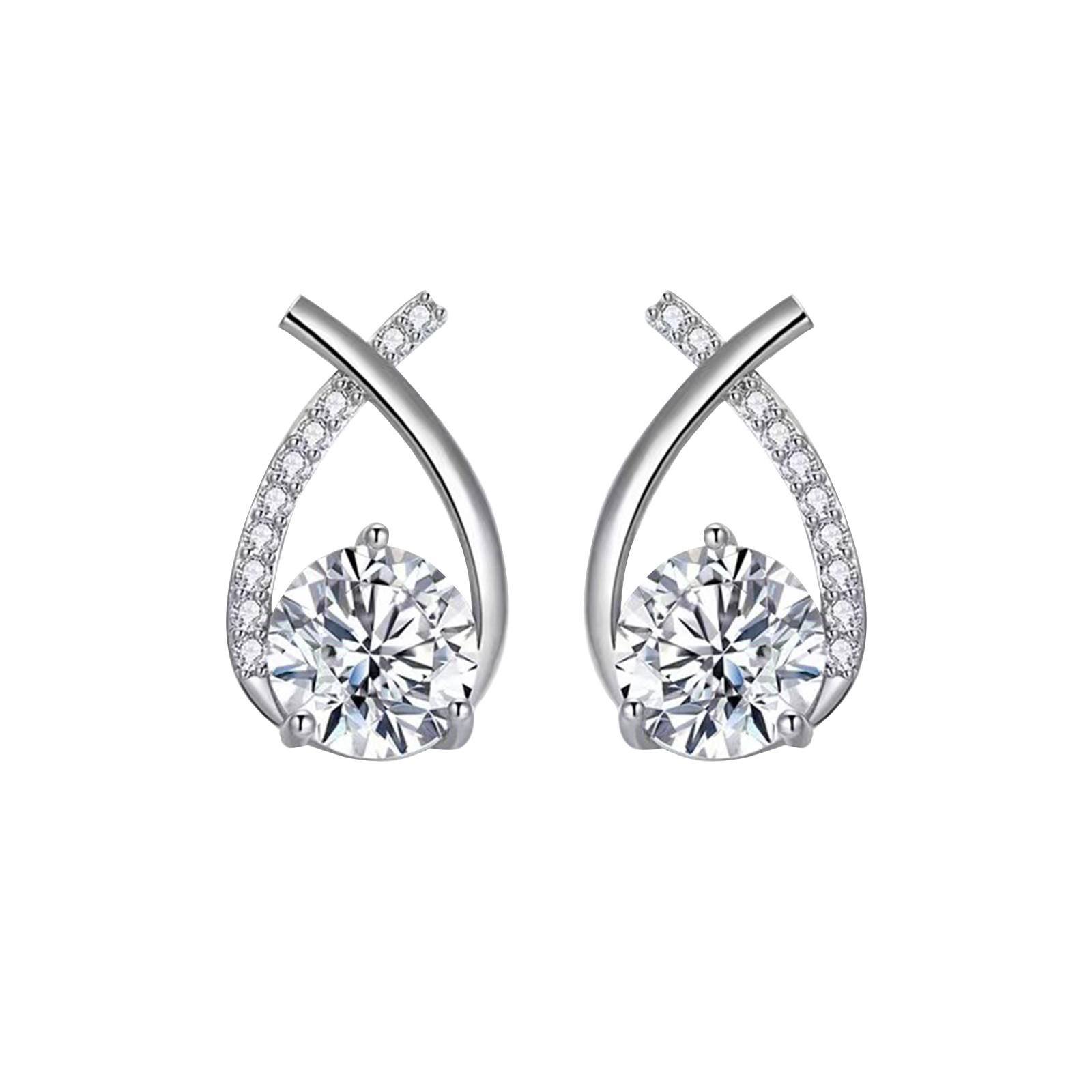 

Новые корейские маленькие духи сетка красные серьги темперамент женский крест цирконий 925 иглы серьги-гвоздики One Size