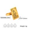 Dreamtimes Tarot Cards Rings for Women Men Stainless Steel Esotericism Divination Magic Ring Band Major Arcana Amulet Jewelry