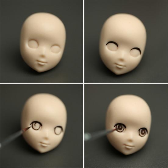 DIY Silicone Mould Fondant Doll Head Face Baking Cake Chocolate Accessories