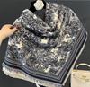 New Jacquard Square Scarf Women's Light Luxury High-end Imitation Cashmere Shawl Versatile Thickened Scarf