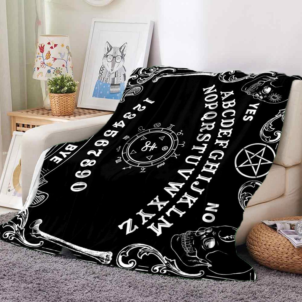 Ouija Board Flannel Blanket Throw Blanket Soft Warm Sofa Bed Camping Car home Decor Unique Christmas Gift C930724