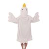 Big White Goose Pajamas: Thick Coral Fleece Funny Couple Robes, Long Nightgown Bridesmaid Outfit