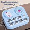 Funny Mini Rhythm Instrument Turntable Pendant Toy Decompression Animal Dj Toys Gift