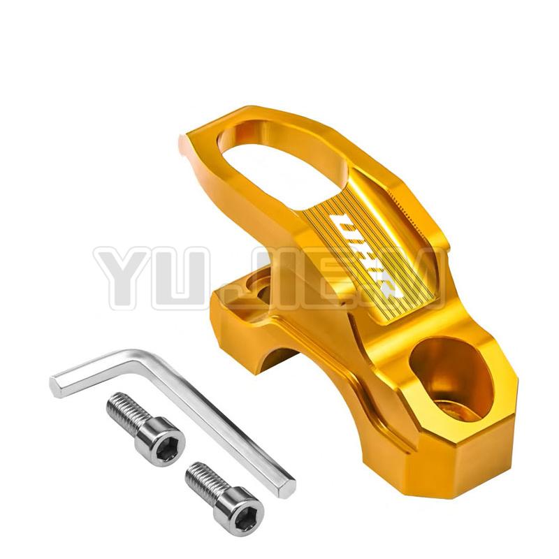 Aluminum Brake Master Cylinder Holder Clamp Bracket Bag Hook Helmet Hanger Accessories For HAOJUE UHR150 UHR125 UHR 50 UHR 125 Gold UHR