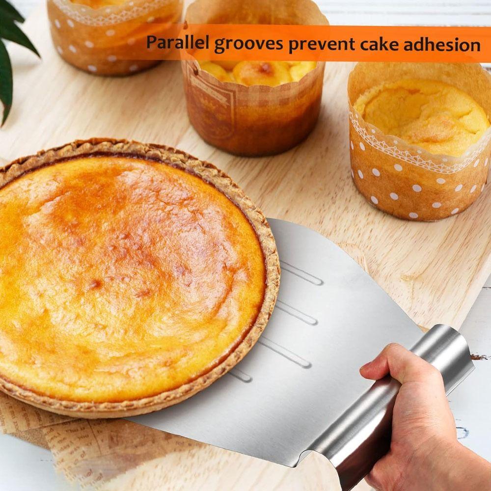 Heavy Duty Pizza Transfer Shovel Silver Baking Shovel Paddle Cake Tray Spatula  Baking Tools
