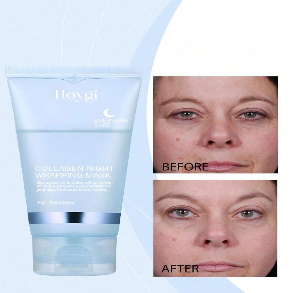 Collagen Peel Off Mask Deep Cleansing Pore Minimizing Facial Treatment for Glowing Skin Hydration Boost