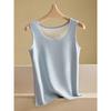Women's Thermal Vest, Double-Layered, Fleece-Lined, Thickened, Warm Outerwear, Heat-Generating, Sleeveless Base Layer Top