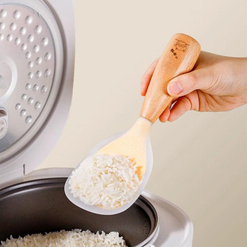 Zeshi Standable Silicone Rice Spoon