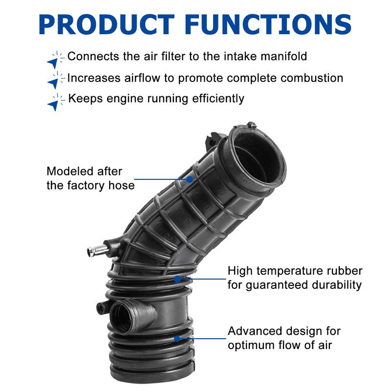 Car Air Intake Tube Cleaner Hose Engine Air Flow Tube Air Cleaner Pipe Intake Throttle Body Hose For Honda Accord 2003-2007 2.4L