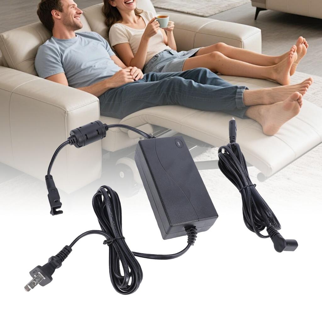 2A Power Supply Adapter with 2m Extension Input Cable Switching Power Adapter for Sofa Tea Table Electric Door Round Flat Interface