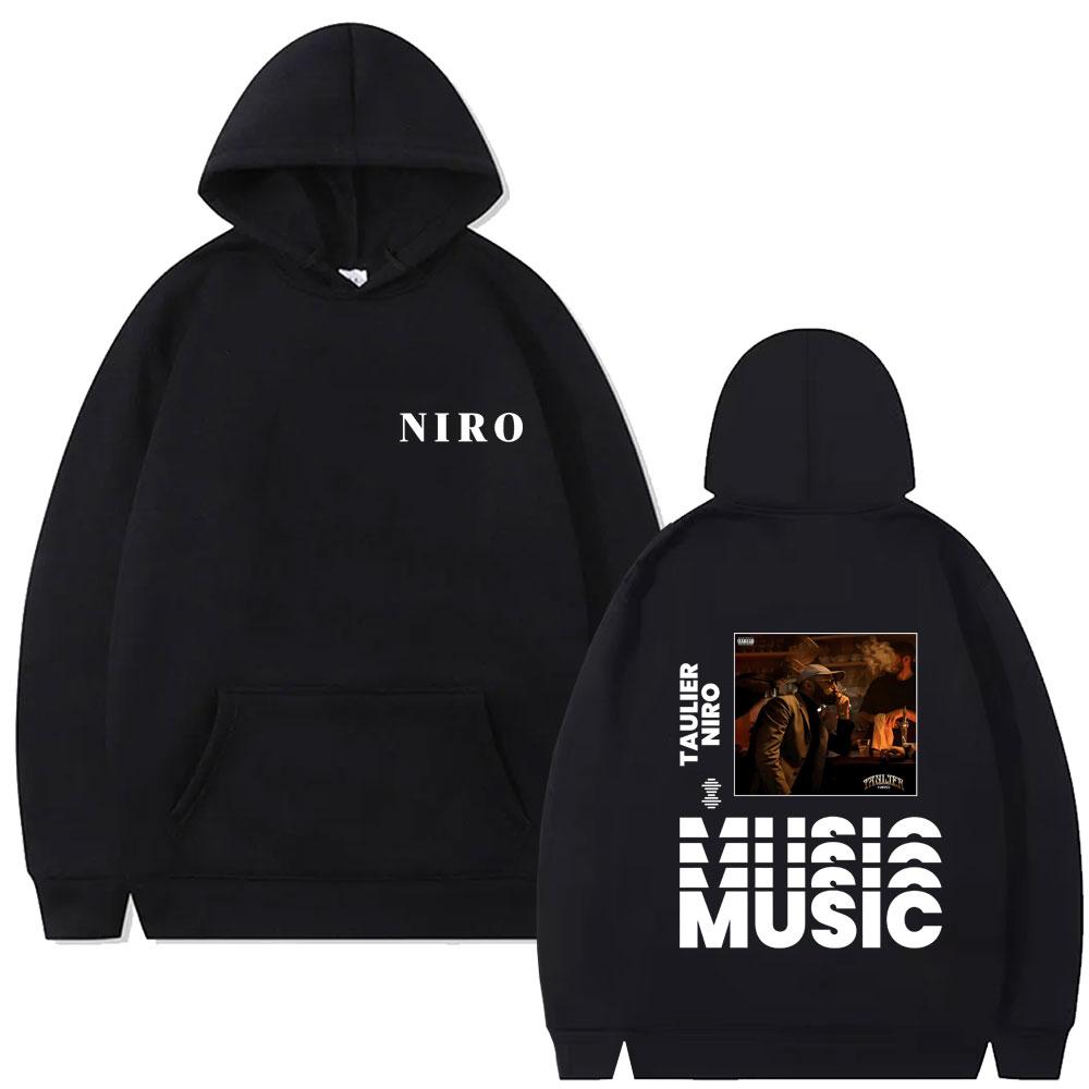 Rapper Niro Taulier Album Graphic Hoodie Men Women Rock Streetwear Unisex Fashion Vintage Casual Fleece Hoodies