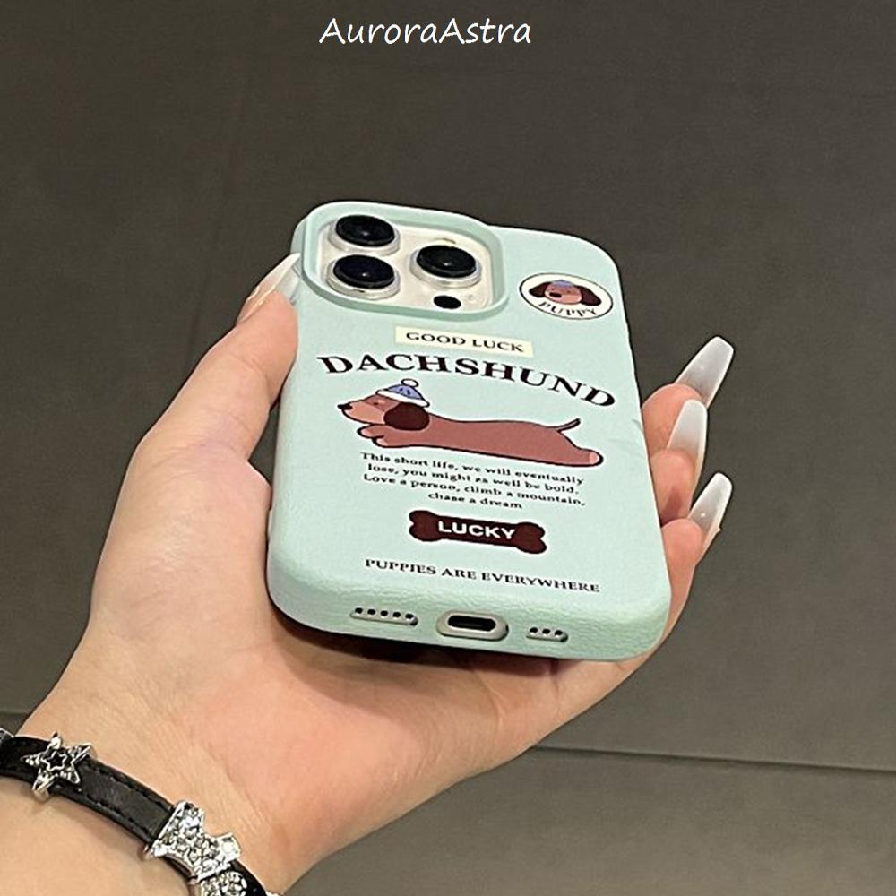 Minimalist Dog Scratch PU-Feel Coque Phone Case for iPhone 17 Air 1615 13 12 11 ProMax Pro Plus Drop-Resistant Back Cover Bumper