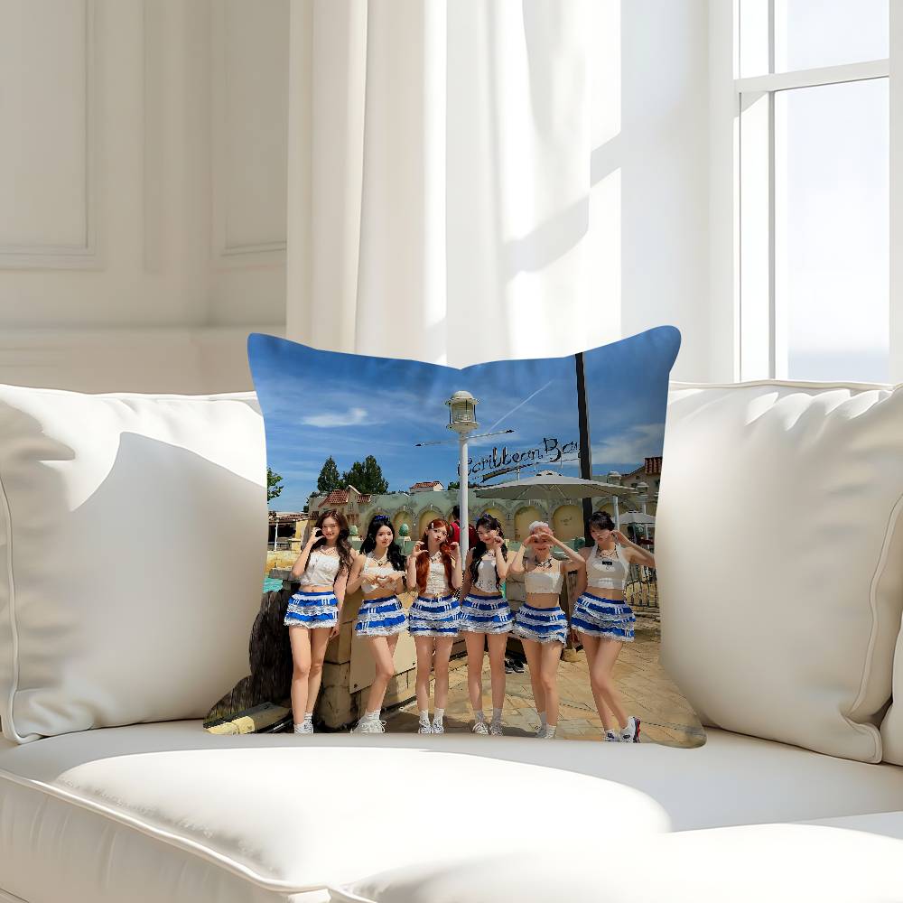 Kpop L-LIGHTSUM Pillow Case Removable Washable Cushion Cover – All-Season Soft Linen