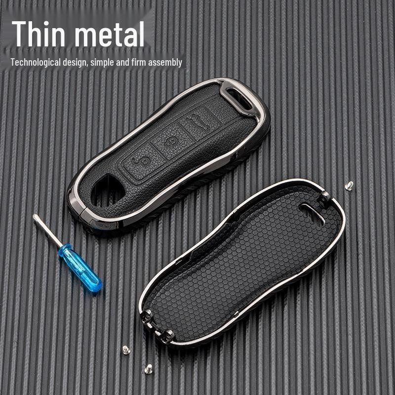 Porsche 911, Cayenne, Panamera, Macan, Taycan Metal Key Case - New Energy Series