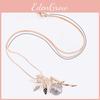Necklacecrystal Wing Angel Encrusted Sweater Chain Drop Pendant Jewelry Gift