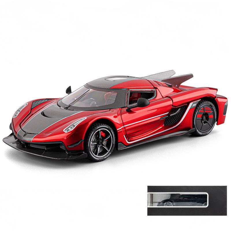 1/24 Jesko Absolut Supercar Alloy Metal Diecast Model Car Trendy Toy Ornaments Decoration Hobby Collection Holiday Present Gifts