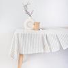 Natural Fabric Tablecloth,100% Pure Linen Solid Color Table Cover,For Kitchen Dining Room Party Holiday Tabletop Decoration