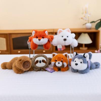Cartoon Capybara Plush Toys West Highland Dog Home Panda Ornaments Car Fox Ornaments Office Sloth