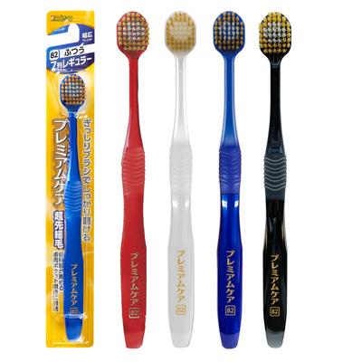 Ebisu Premium Care Set Toothbrush, 7-Row Regular, 3-Piece (Random Color)