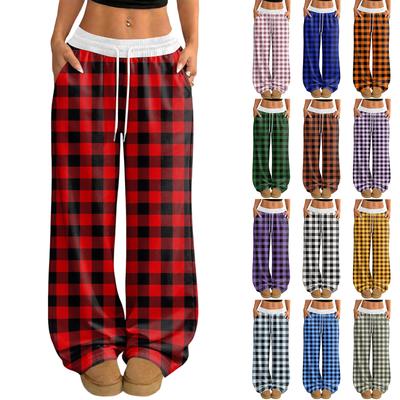 Damen Lässige und Modische Elastische Taille Weite Hose