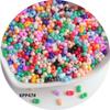 2x4mm Solid Color Glass Peanut Beads for DIY Jewelry & Hair Accessories