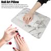 2pcs Detachable Nail Art Pillow Aluminum Alloy Holder Hand Cushion Mat  For Nail Tech