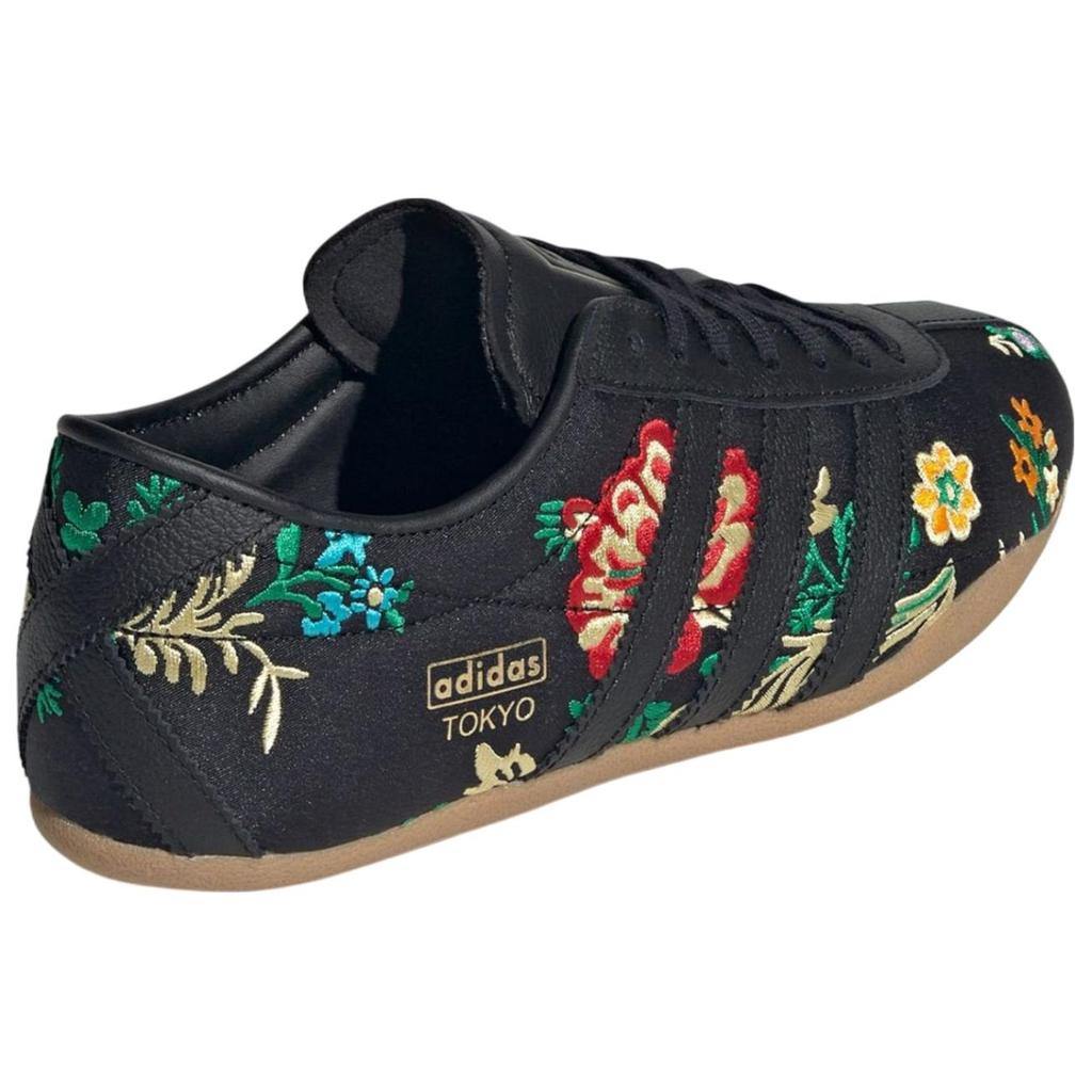 Adidas Tokyo Floral Embroidery Pack - Black Women Sneakers Cream-White Gold-Metallic Gum JR1494