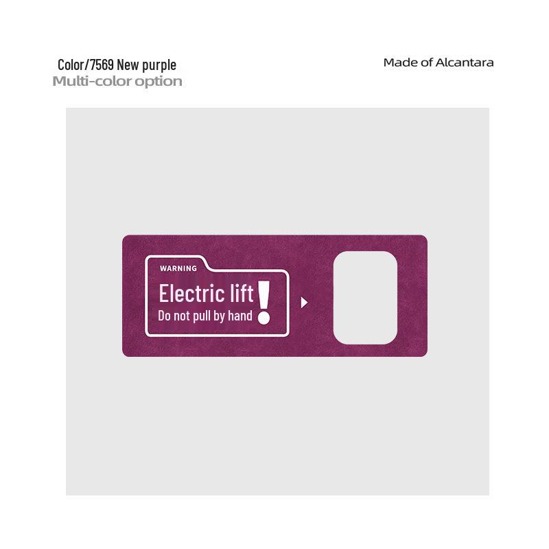 Alcantara Suede Tailgate Reminder Sticker for AITO M9 Interior Decoration