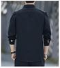 Men's Loose-Fit Non-Iron Cotton Shirt - Long Sleeve Casual Workwear for Spring & Autumn