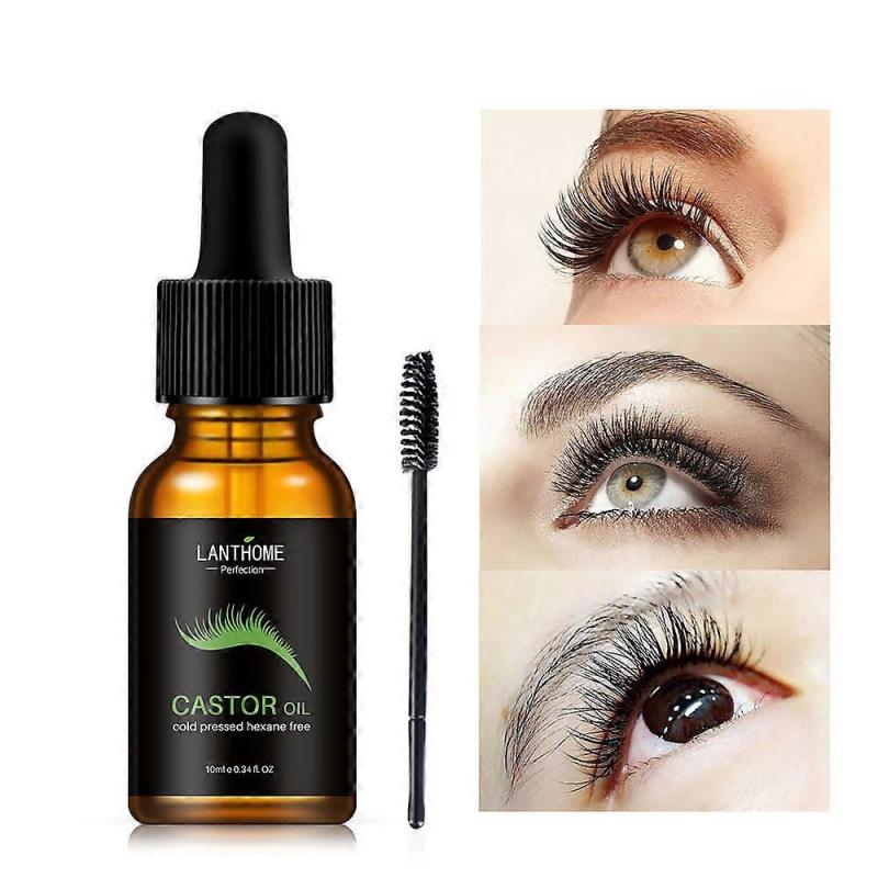 100% Pure Organic Castor Oil for Eyelashes Eyebrows Hair Growth Body Care Oil