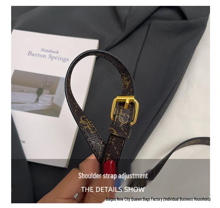 Trendy Dámská High-End Potisk Podpažní Crossbody Kabelka - Všestranná a Populární Niche Ramenní Kabelka 25.