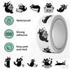 500Pcs/Roll Q Naughty Black Cats Kids Rewards Stickers - DIY Scrapbooks Album Decor Sealing Label Decals
