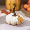 Mini Strikkede Gresskar Skrivebordspynt Høststoff Kunstige Gresskar Håndverk for Høst Takkefest Innhøstingsfestival Halloween Hjemmedekor