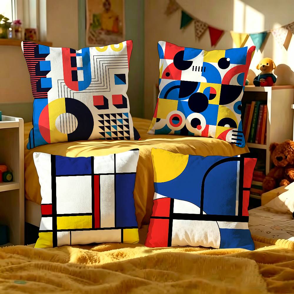 Century Modern Bauhaus pillow cover sofa cushion cover home room decoration children gift
