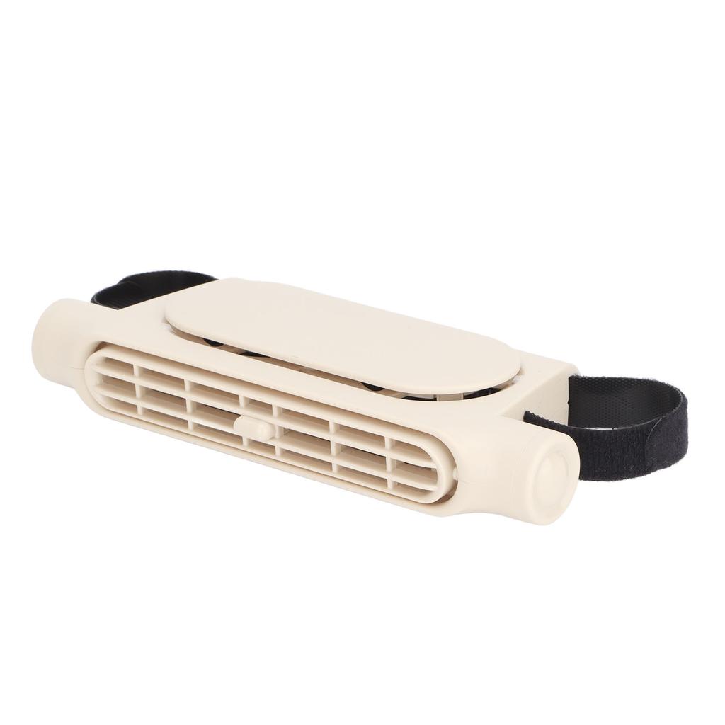 USB Backseat Car Fan 3 Wind Speeds Powerful Recirculating Air Low Noise Car Cooling Fan for Backseat SUV RV Beige