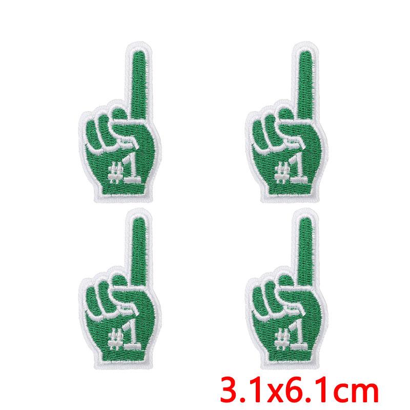 10Pcs American Football Patch, Iron on Patches for Clothing, Touchdown Game Day Embroidered Appliques