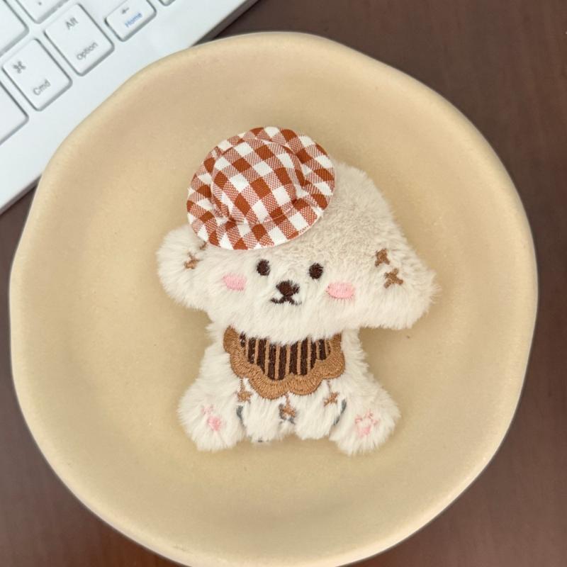 Cute Cartoon Glasses Hat Dog Plush Keychain Kawaii Puppy Backpack Pendant Keychain Stuffed Doll Toys Charms Accessories GiftsHot